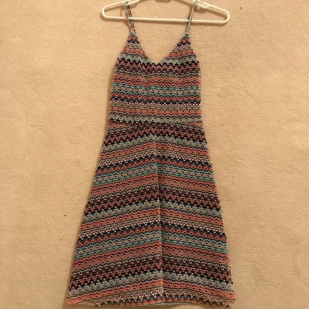 Bright Multicolored Striped Dress